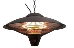 ⁦פטריית חימום חשמלית לתליה 900W/1200W/2100W גימור שחור⁩ – תמונה ⁦2⁩
