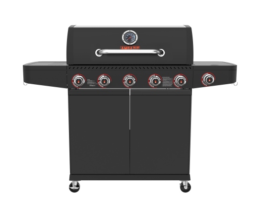 גריל גז 5 מבערים Black torch + כירת צד אמגזית מק"ט: 34079