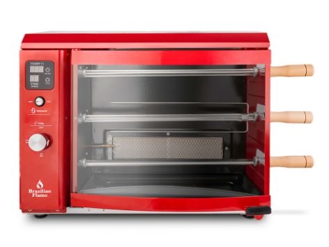 ⁦גריל שיפודים ברזילאי BRAZILIAN FLAME 3B (אדום)⁩ – תמונה ⁦2⁩