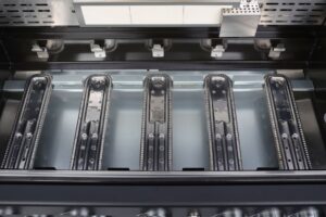 מטבח חוץ מודולרי 5 מבערים כולל יח' כיור + יח' עבודה ומקרר