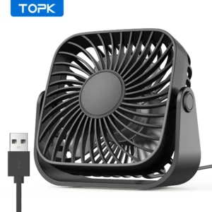 מאוורר נייד TOPK 4 אינץ' נטען