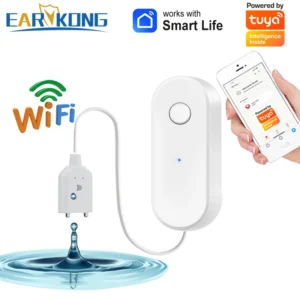 חיישן נזילת מים חכם WiFi עם אזעקה – Tuya